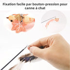 11PCS Realistic Bird Cat Toy Refills – Handmade Feather Cat Toys - Image 7