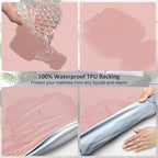 Waterproof Mattress Protector Queen, Fitted Sheet Style Breathable Mattress - Image 3