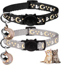 2PCS Breakaway Cat Collars by Baeuppit