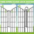 Decorative Garden Fence 40in x 30in, 10 Pack No Dig Fence Animal Barrier - Image 5