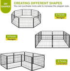 BestPet Dog Playpen 24 Inch 8 Panels Heavy Duty Metal Pet Exercise Pen Indoor - Image 3