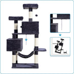 Hey-brother Large Multi-Level Cat Tree Condo Furniture - Image 8