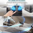 POMORON 4-in-1 Air Purifiers for Home, Air Ionizer Negative Ion Generator - Image 7