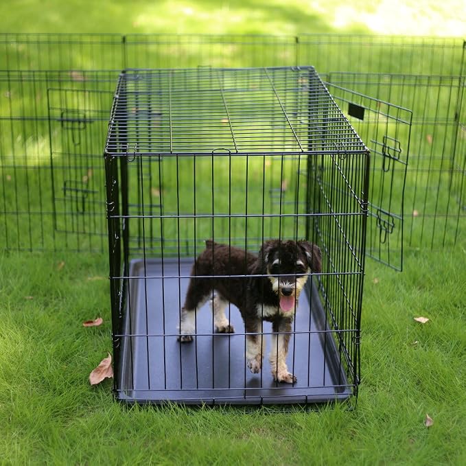 PEEKABOO Dog Pen Pet Playpen Dog Fence Indoor Foldable Metal Wire Exercise - Image 6