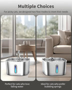 Cat Water Fountain Stainless Steel, 74oz/2.2L Automatic Cat Drinking Fountain - Image 7