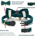 2 Pack Soft Corduroy Cat Collars - Image 3