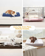 KSIIA Orthopedic Crate Bed: Deluxe Plush Washable Dog Bed - Image 7