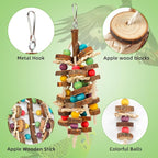 Rypet Wood Bird Chewing Toys for Cage Wall, Wooden Bird Cage Toy for Helping to - Image 3