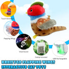 Cat Toys, Flapping Wings Pheasant, No Flying, Chirping Bird Interactive Catnip - Image 2