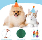 12 PCS Mini Party Hats for Stuffed Animals Birthday Felt Cone Hat - Image 3