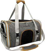 Mr. Peanut's Expandable Airline Approved Soft Sided Pet Carrier, Luxury Travel - Image 3