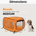 Beatrice Home Fashions Portable, Collapsible, Pop Up Kennel Travel Cat and Dog - Image 2