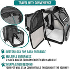 PetAmi Dog Cat Backpack Carrier, Expandable Pet Carrier Backpack - Image 4