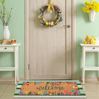 Tinideya 2 Pcs Door Mat Welcome Non Slip Coir Mats Floor Layering Doormats - Image 6