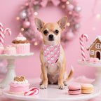 ADOGGYGO Pink Christmas Dog Bandanas 2 Pack, Reversible Santa Snowman Xmas - Image 2