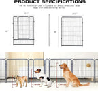 Dog Playpen, 32/40/45 Inch Height in Heavy Duty, Folding Indoor Outdoor - Image 3
