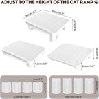 Adjustable Cat Step Ramp, Double Layer Litter Box Step - Image 3