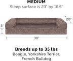 Furhaven Orthopedic Dog Bed for Medium/Small Dogs w/ Removable Bolsters & - Image 2