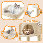 Cat Tree Tower 44 Inch, Small Cat Tower - Image 6