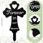 Grave Decorations for Cemetery: Forever in Our Hearts Metal Pet Grave Marker - Image 2