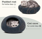 MEOWFIA Cat Cave – Premium Felt Cat Bed - Image 4
