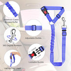 BWOGUE Pet Dog Cat Seat Belts, Car Headrest Restraint Adjustable Safety Leads - Image 4