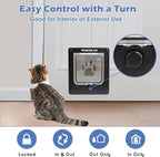 Wordcam Medium Cat Door Flap, 4 Way Locking Cat Door - Image 2