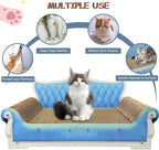 Luxury Cardboard Cat Scratcher Sofa Bed, Couch Shaped Scratching Board - Image 4
