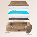 EHEYCIGA Orthopedic XL Dog Beds, Waterproof Memory Foam Dog Bed - Image 5