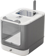Upgraded Fully Enclosed Cat Litter Box by LCZLBRRD