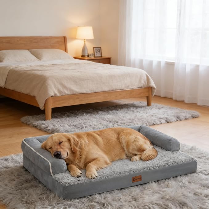Orthopedic Dog Beds for Large Sized Dogs, Waterproof Egg Crate Foam Medium Dog - Image 8