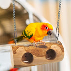Natural Parakeet Swing Perch, Wood Bird Swing - Image 6