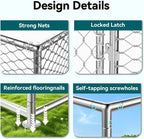 15.3'x15.3'Large Outdoor Dog Kennel Outside– Heavy-Duty Dog Enclosure - Image 4
