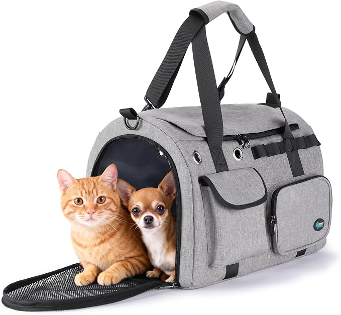 Ownpets TSA Airline Approved Large Pet Carrier, Soft Sided Cat Dog Carrier by Ownpets