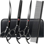 Professional Dog Grooming Scissors Set Stainless Steel Dog Grooming Kit by FAIGEO