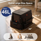 FURTIME Stainless Steel Litter Box - Image 3