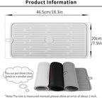 Ptlom Pet Placemat for Dog and Cat, Anti-Slip Waterproof Dogs Feeding Mat - Image 2