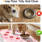 Puppy Paw Print Pet Feeding Mat 24x16 Inch Cute Pet Feeding Area Mat Pet Food - Image 8