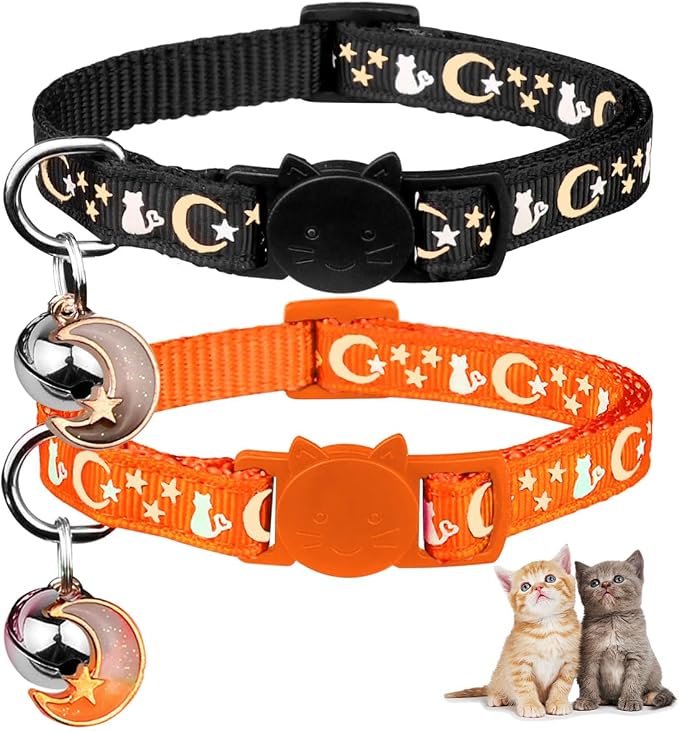 2PCS Breakaway Cat Collars by Baeuppit