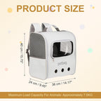 Pet Backpack Carrier, Portable and Ventilated, Oxford Cloth, Dogs Cats and - Image 2