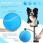 susu & wuwu Giant Tennis Ball for Dogs Yellow Big Tennis Ball for Dog Birthday - Image 4
