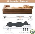 WNPETHOME Dog Beds for Large Sized Dogs, Washable Orthopedic Dog Couch Sofa Bed - Image 2