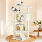 54 Inches Cat Tower Condo Furniture, Cat Tree Tower - Image 3