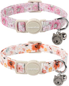 Lionet Paws 2pcs Pack Cotton Cat Collar, Breakaway Buckle by lionetpaws