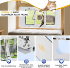 Full Size Cat Door Window Insert 27"-32" Various Sliding Windows, 4 Flexible - Image 4