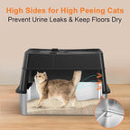 URPOWER Stainless Steel Cat Litter Box - Image 3