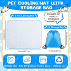 Chunful 4 Pack Pet Cooling Mat 18 x 14 Inches Cooling Pads - Image 2