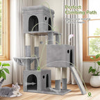 Globlazer Cat Tower for Multiple Indoor Cats, 52 inch Heavy Duty Cat Tree - Image 5