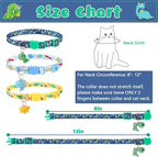Breakaway Cat Collars with Bell & Cute Pendants, 3 Pack Safety Buckle Kitten - Image 5