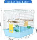 Small Bird Cage, Lightweight for Parakeets, Hanging for Parrot, Travel for - Image 2